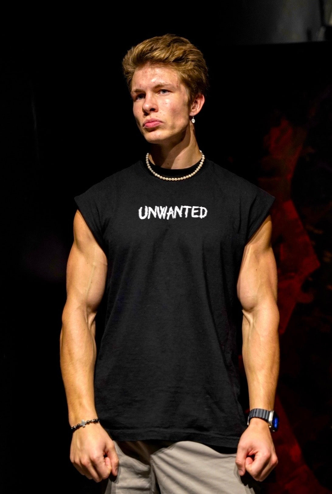 Black - Unwanted But Loved Cut off T-shirt