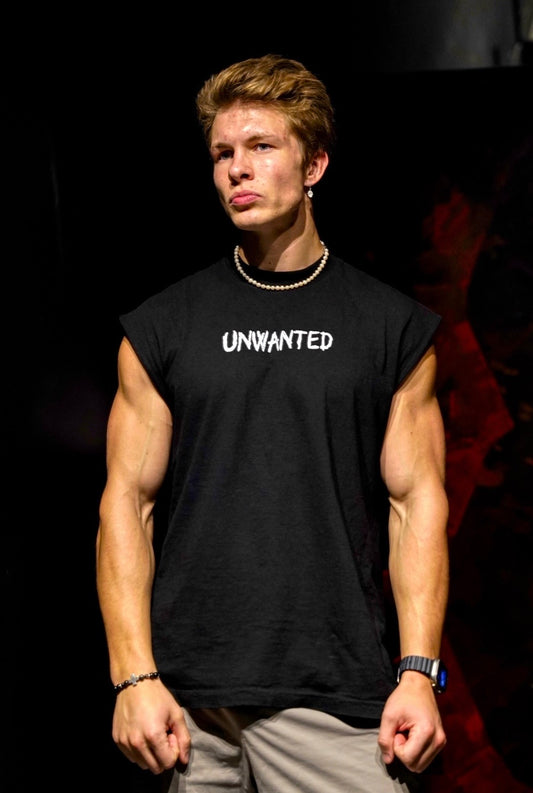 Black - Unwanted But Loved Cut off T-shirt